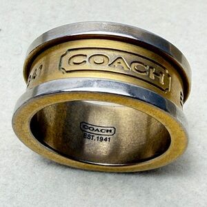 Coach Gold and Silver Women's Ring